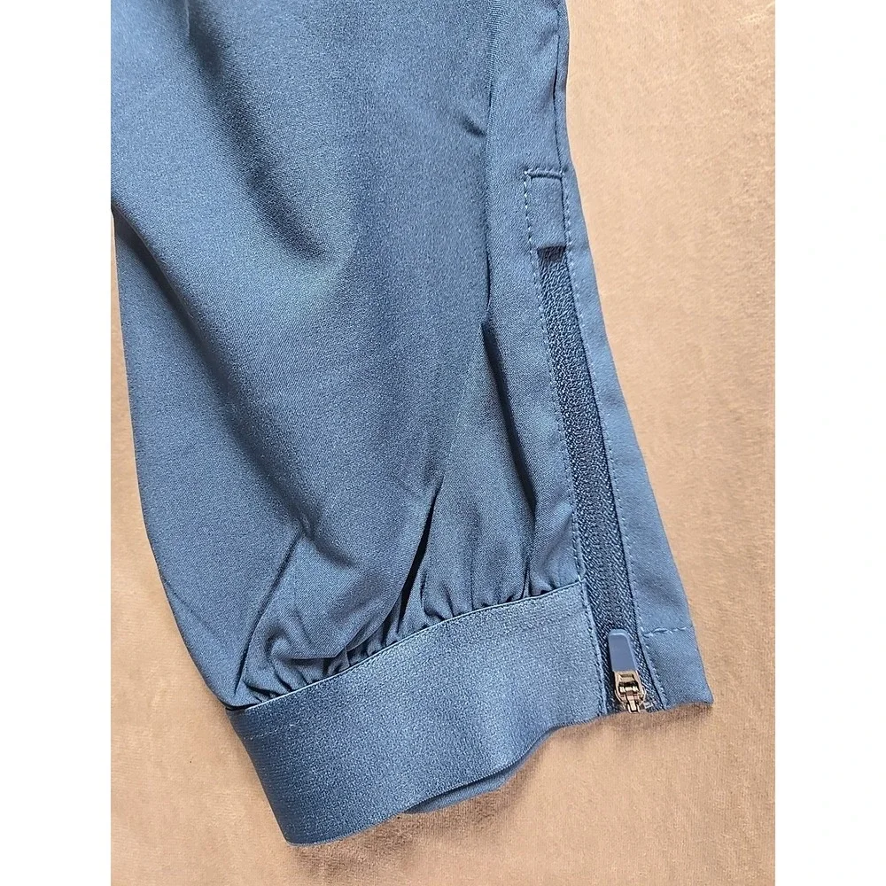 Primo Golf Jogger Pants Mens 35 Short Slate Blue Performance‎ Tapered Ankle Zip